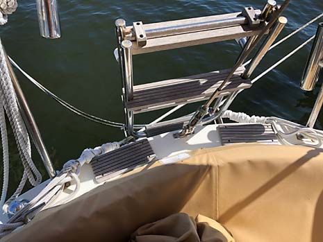 1979 Endeavour 32 Sailboat Stern Boarding Ladder