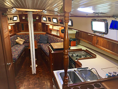 1978 Endeavour 37 Plan-A Salon and Galley