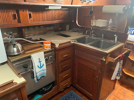 1979 Endeavour 37 Plan-A Sailboat - Galley