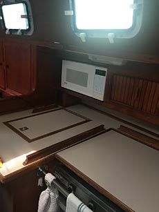 1981 Endeavour 37 Sailboat - galley