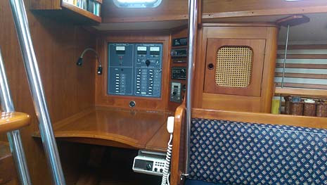 1985 Endeavour 38 Center Cockpit Sailboat - Nav Station