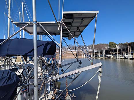 Endeavour 38 Sailboat - Solar panels