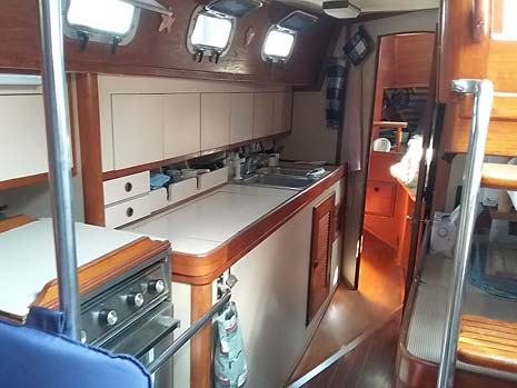 Endeavour 38 Sailboat Galley