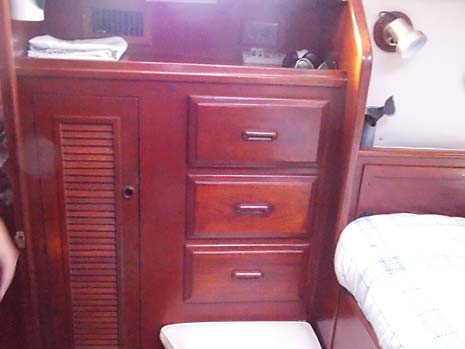 1983 Endeavour 40 Sailboat Aft Cabin Storage