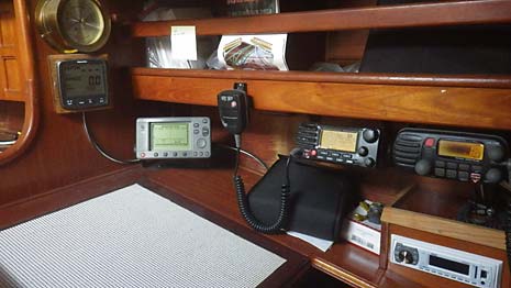 1981 Endeavour 40 Sailboat Nav Station