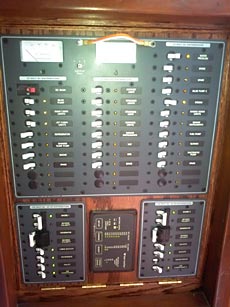 1981 Endeavour 40 Sailboat Elecrical Circuit Panel