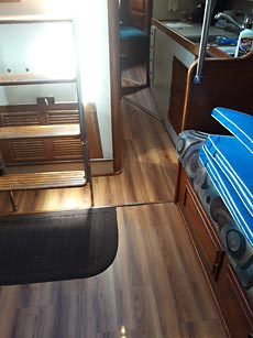 Endeavour 42 Sailboat Salon Floor