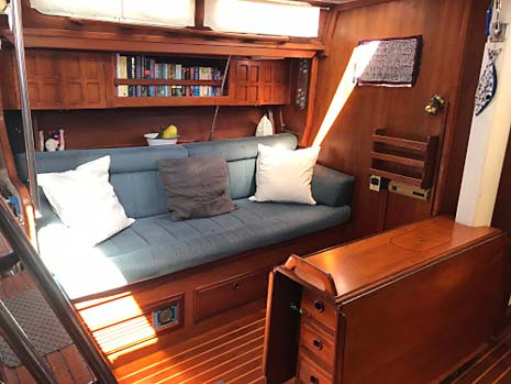 1985 Endeavour 42 Sailboat Salon Port side